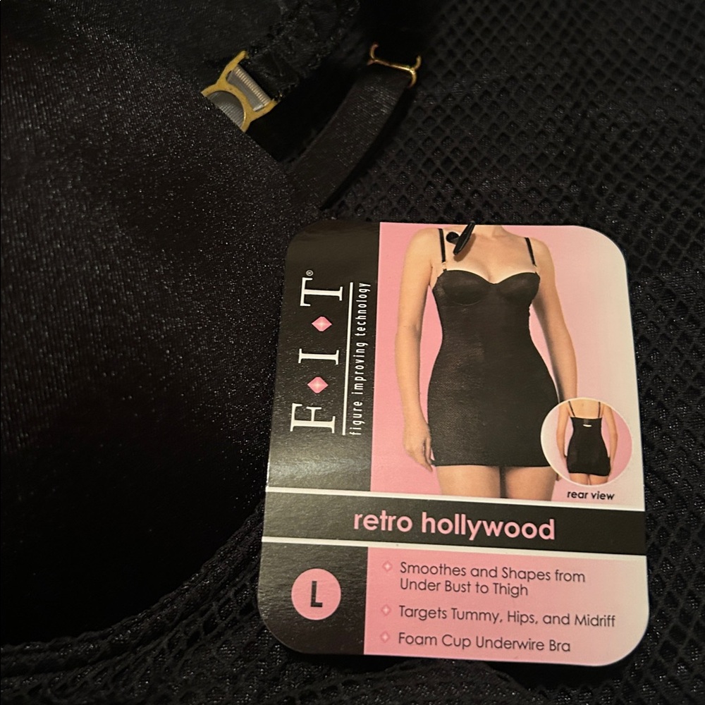 New! F.I.T (figure improving technology) retro hollywood Smoothing Shaper Slip - Picture 7 of 8
